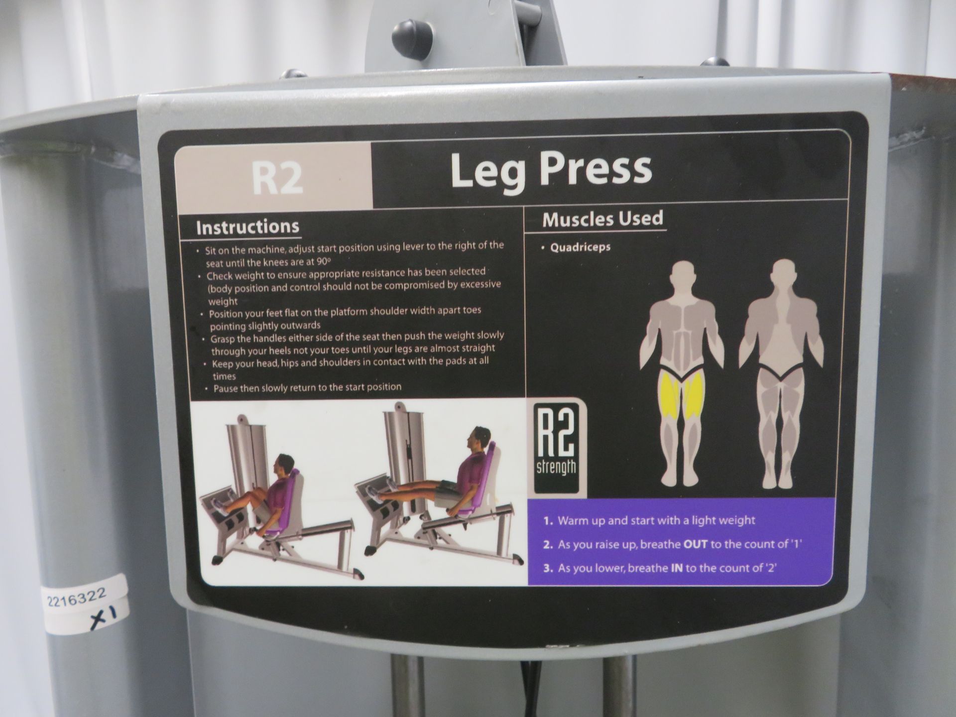 R2 Cable Leg Press. - Image 3 of 13