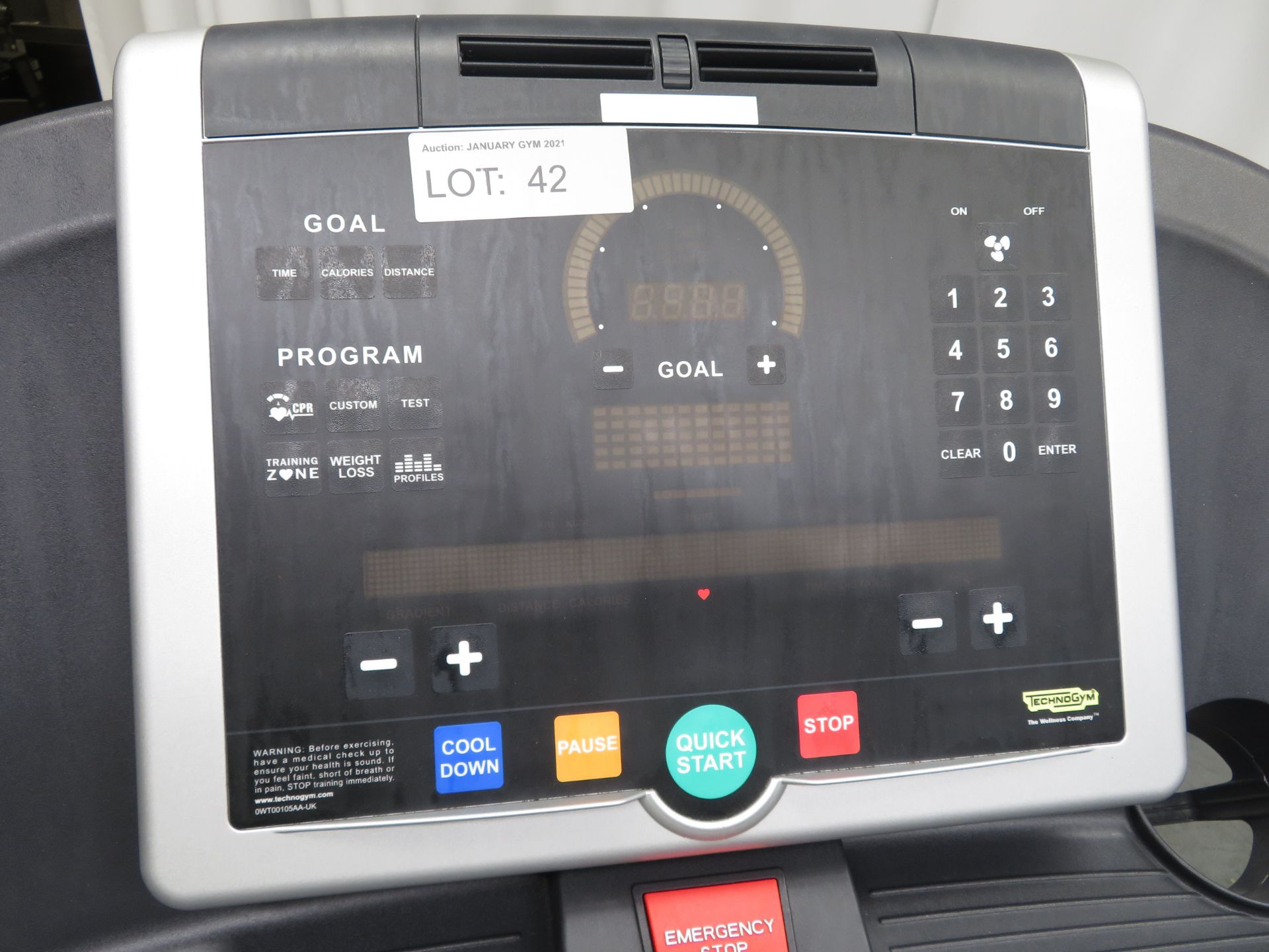 Technogym Run Now 700 Treadmill. LED Display. - Image 5 of 10