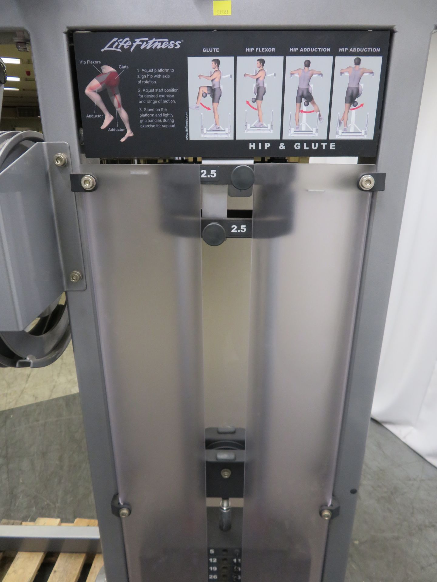 Life Fitness Model PSHGSE Hip & Glute Station. - Image 9 of 10