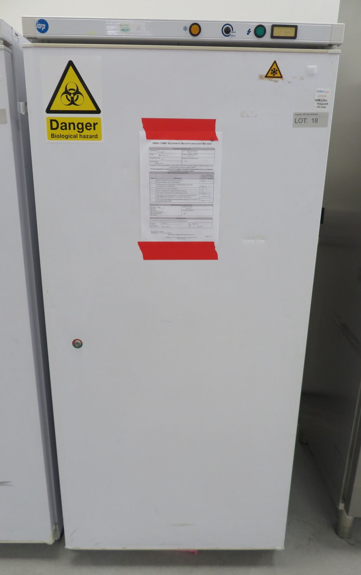 Iarp AB 500N Laboratory Freezer. -14'c -24'c Range.