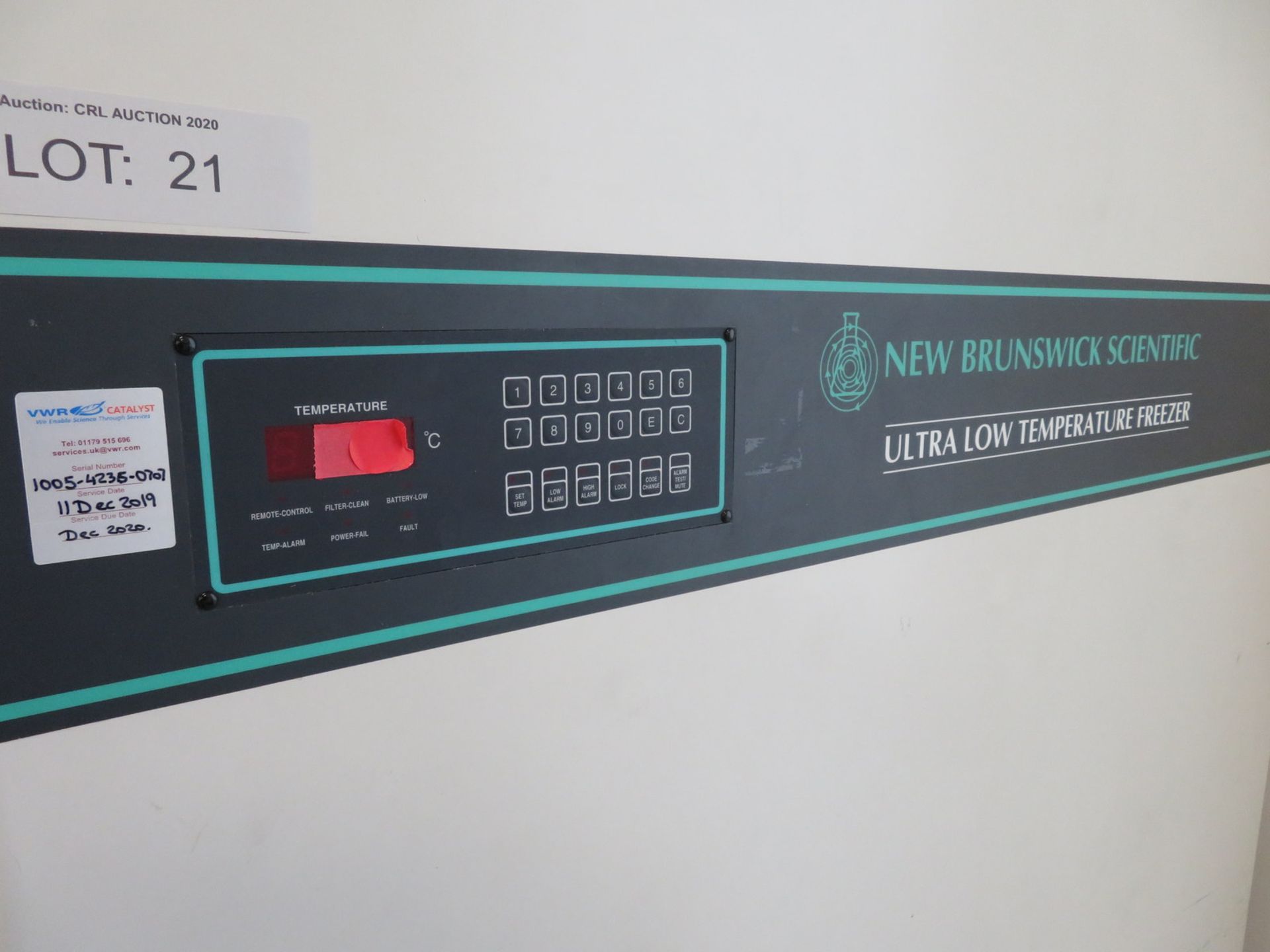 New Brunswick Scientific U725 Innova Ultra -Low Temperature Freezer. -86'c Range. - Image 3 of 7