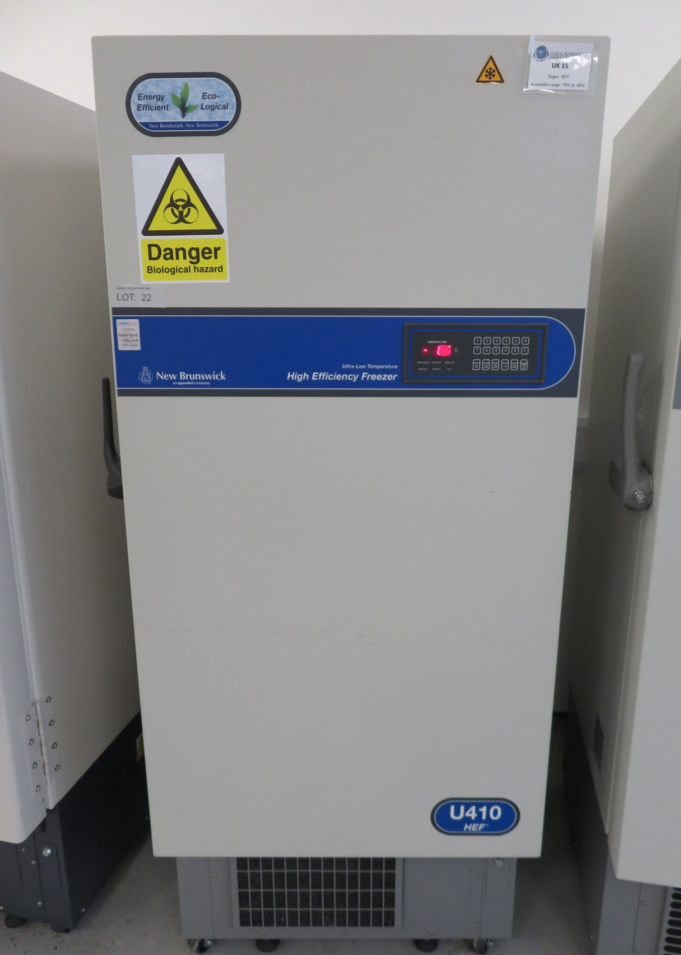 New Brunswick Scientific U410HEF Ultra -Low Temperature Freezer. -86'c Range.