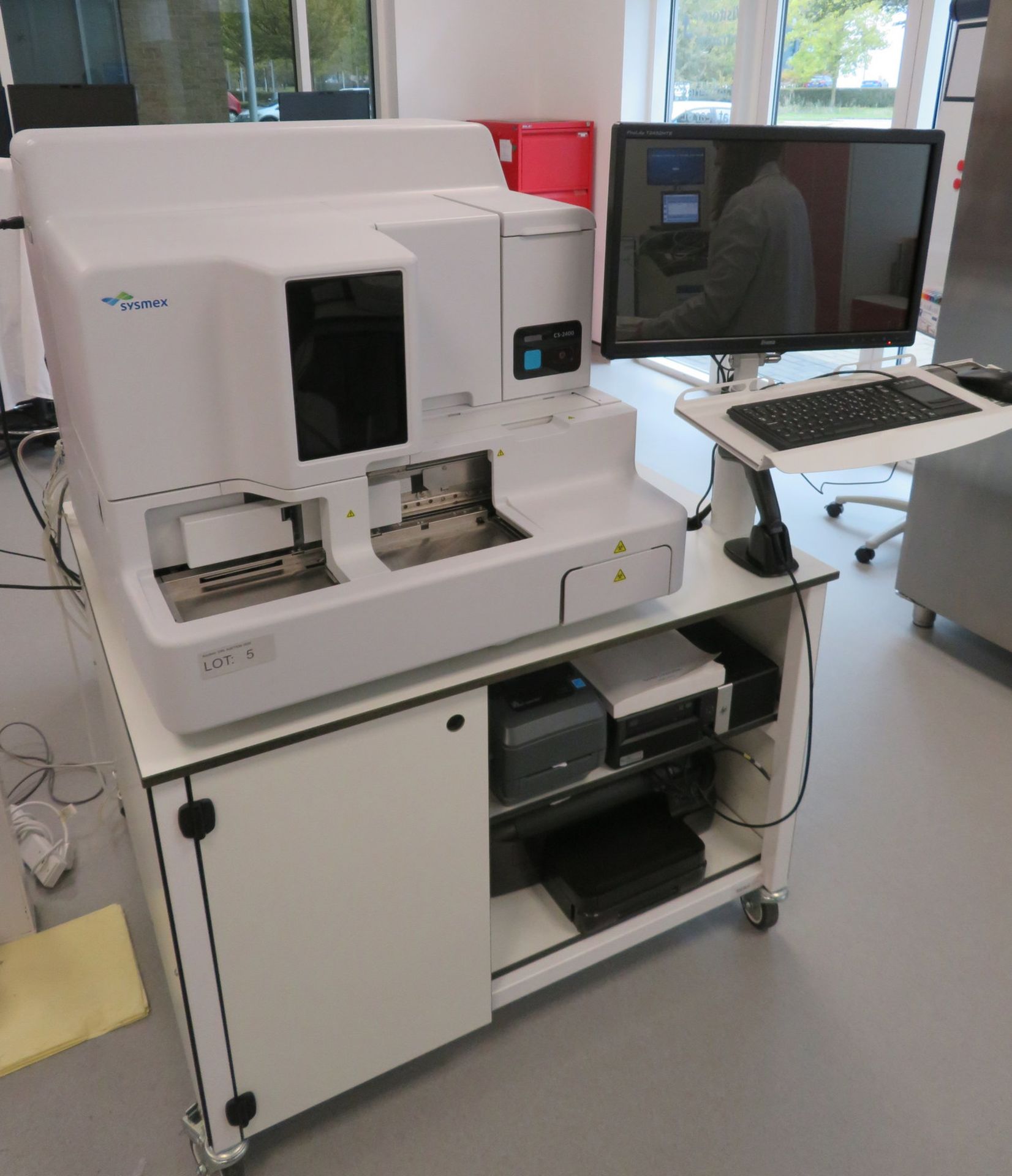 Sysmex CS-2400 High Performance Automated Coagulation Analyzer & Various Accessories.