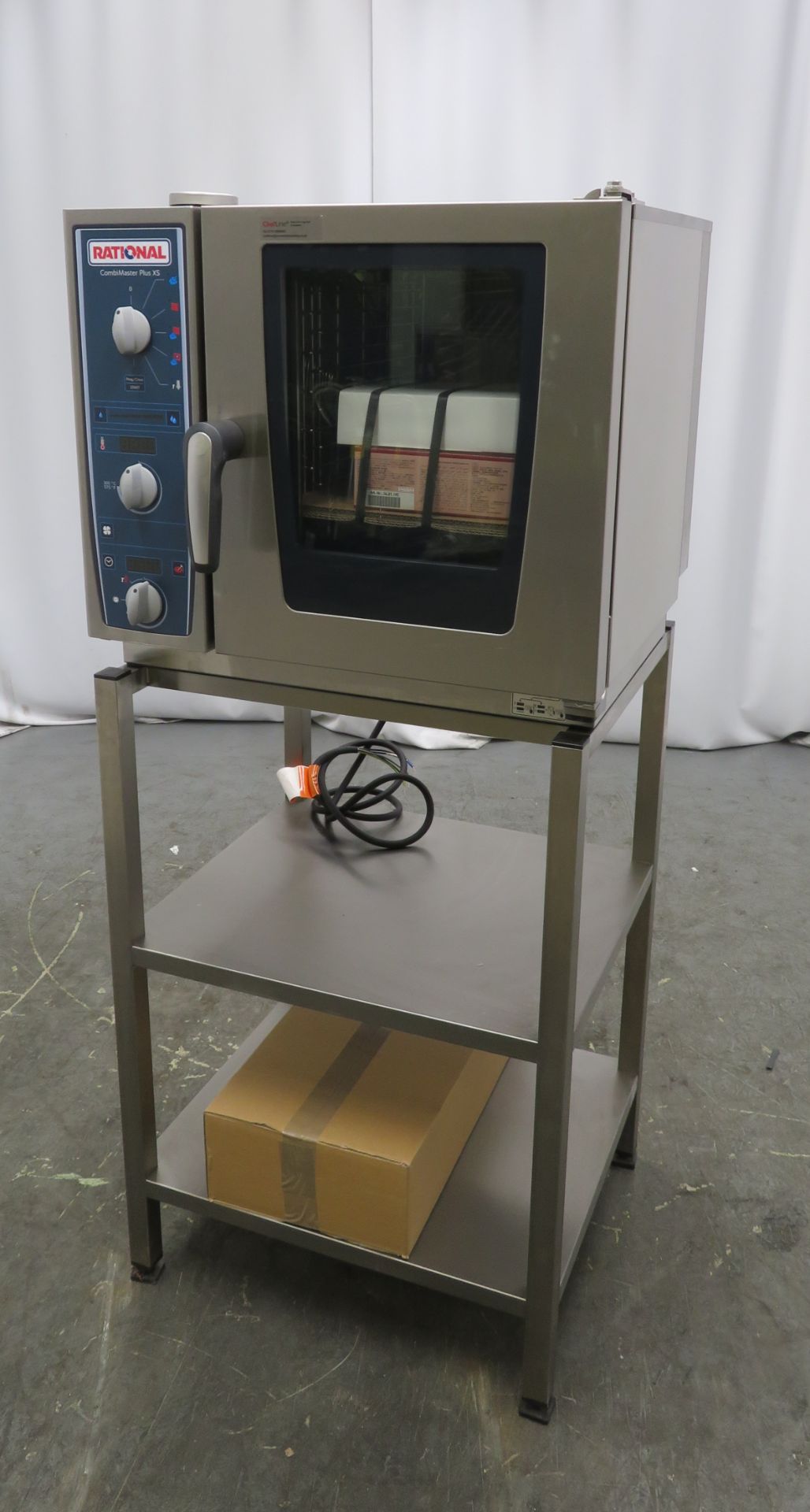 Rational CombiMaster Plus XS 6-2/3E combi oven with stand. 2019 model. Ex Demo. Tested and working