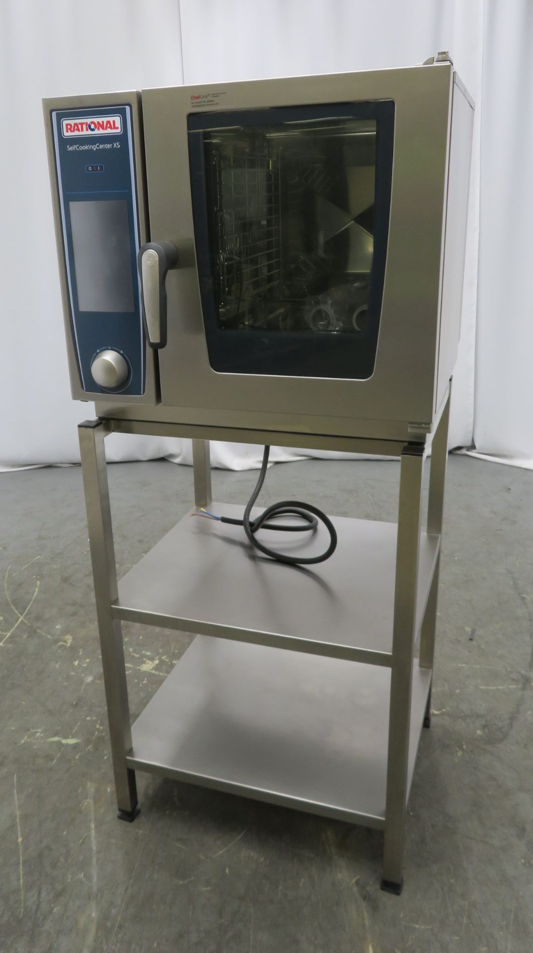 Rational SCC XS Self Cooking Centre 6 grid combi oven with stand. 2017. Ex Demo. Tested and working.