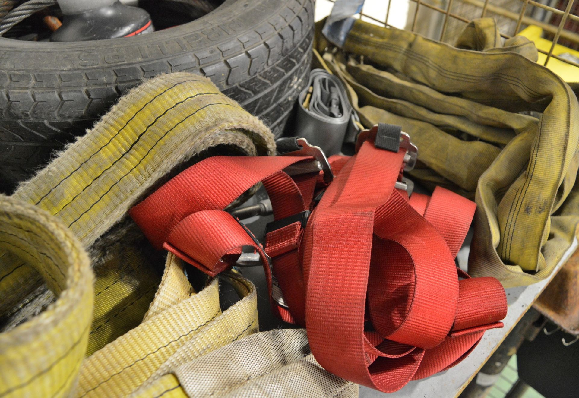 Various Lifting Equipment - Strops, Sling, Steel Cable, Winch - Image 4 of 4