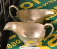 2x EPNS Gravy boats