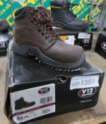 Safety boots - V12 VR601.01 Bison IGS Brown - 3UK EU36