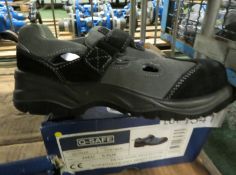 Safety shoes - Q-safe non metallic grey sandal QS7020 - 5.5UK 39EU