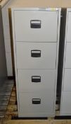 4 Drawer Filing Cabinets - L470 xW620 x H1320mm With Key
