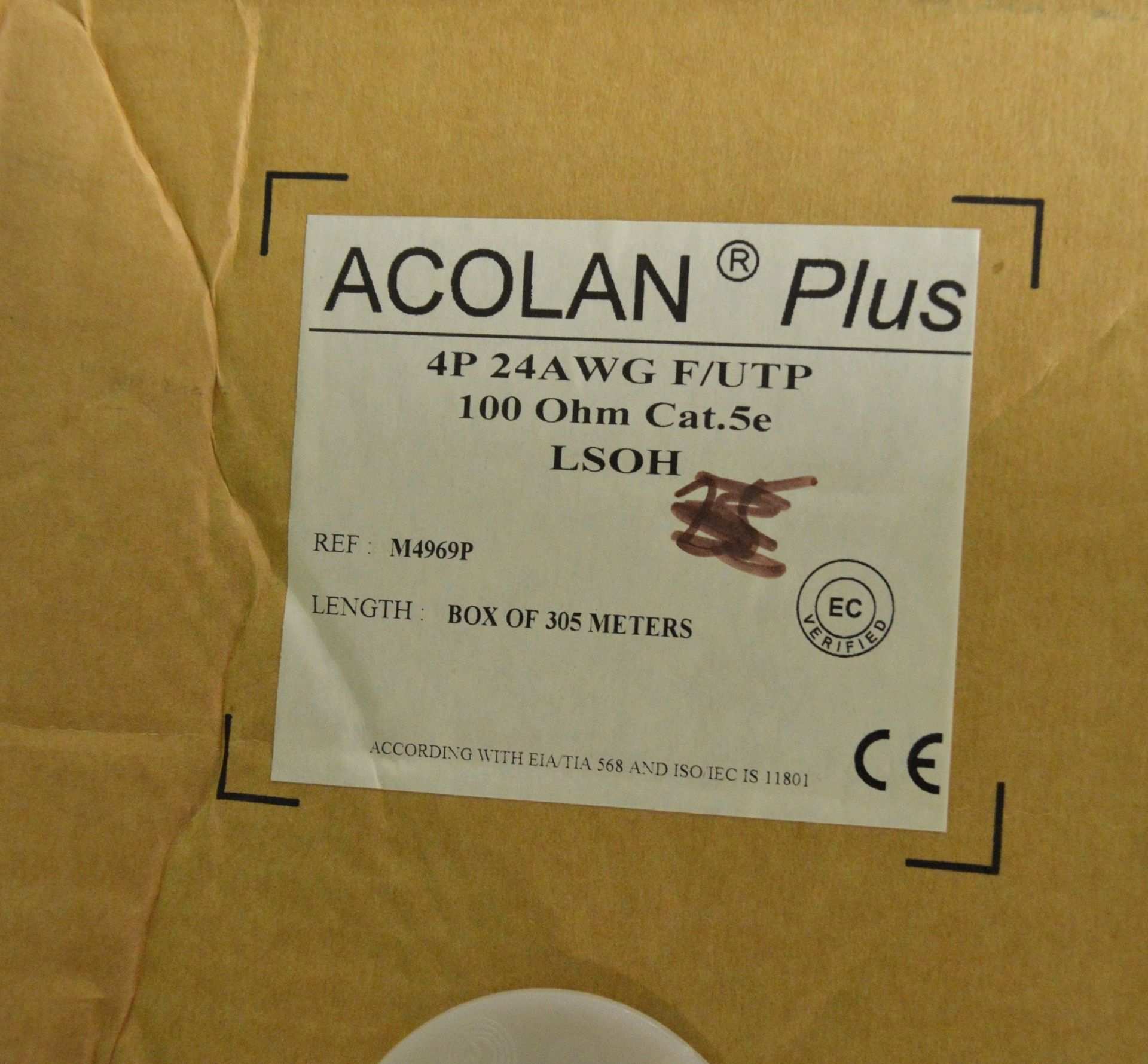 10 boxes of Acolan Plus Cable 4P 24AWG F/UTP 100Ohm Cat.5e - Image 3 of 3