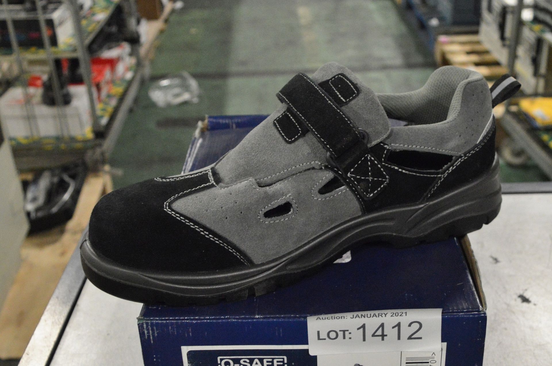 Safety shoes - Q-safe non metallic grey sandal QS7020 - 12UK 47EU - Image 2 of 2
