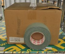 1x Box of Scapa Cloth Adhesive Tape - Olive Green - L50 x W50mm (16 Rolls Per Box)
