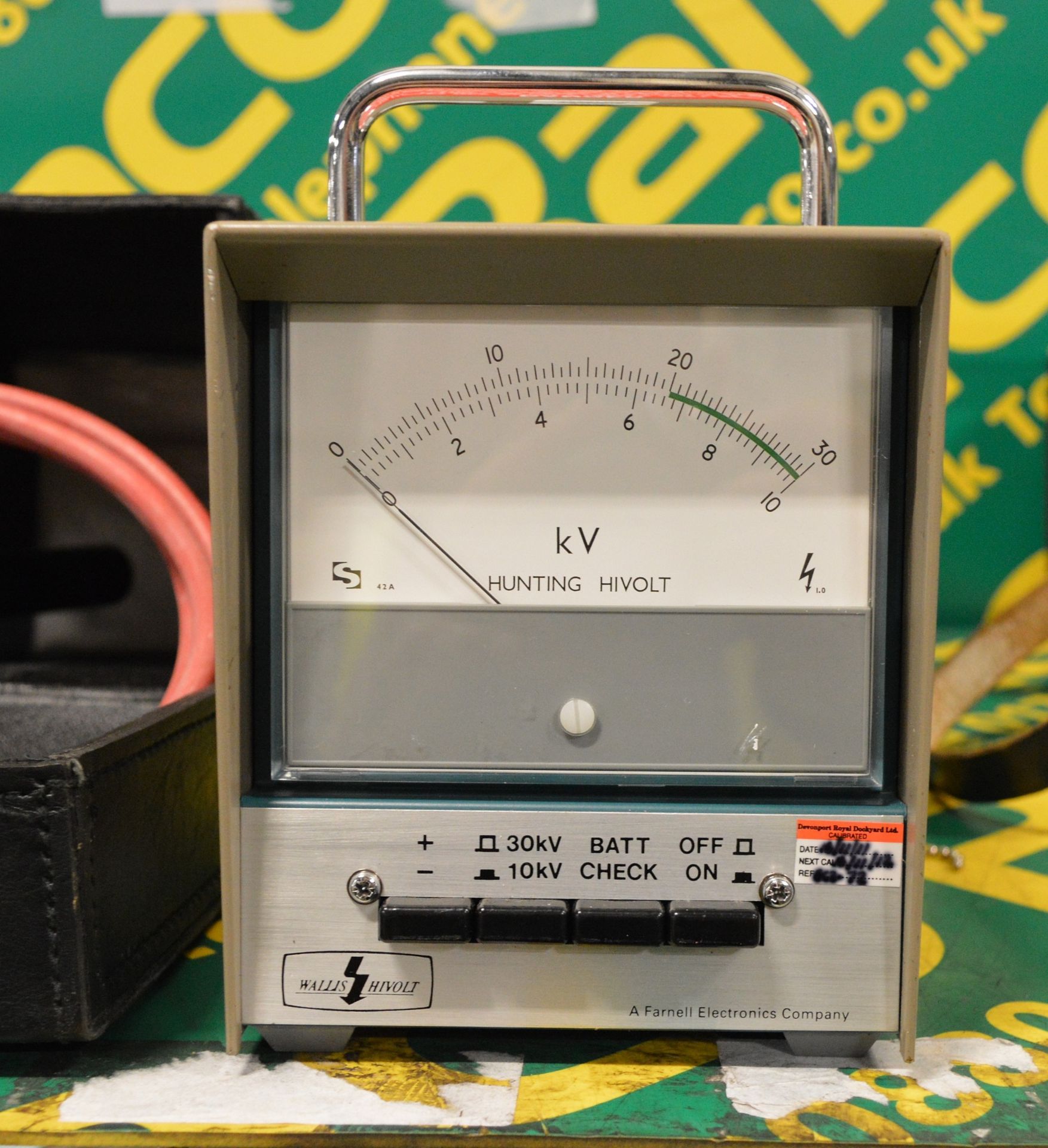 Wallis Hivolt- DCM 30/4A Voltmeter Cased - Image 2 of 3