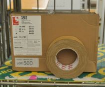 1x Box of Scapa Cloth Adhesive Tape - Beige - L50 x W50mm (16 Rolls Per Box)