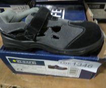 Safety shoes - Q-safe non metallic grey sandal QS7020 - 5UK 38EU