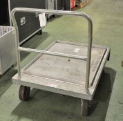 4 wheeled cart 800mm x 1210mm bed - raised section 710mm x 980mm