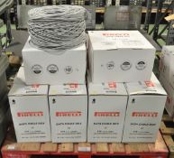 10x boxes of Pirelli Data Cable FTP 4CP 24AWG LSZH332.1