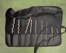 Draper Auger Bit Set & Roll Bag