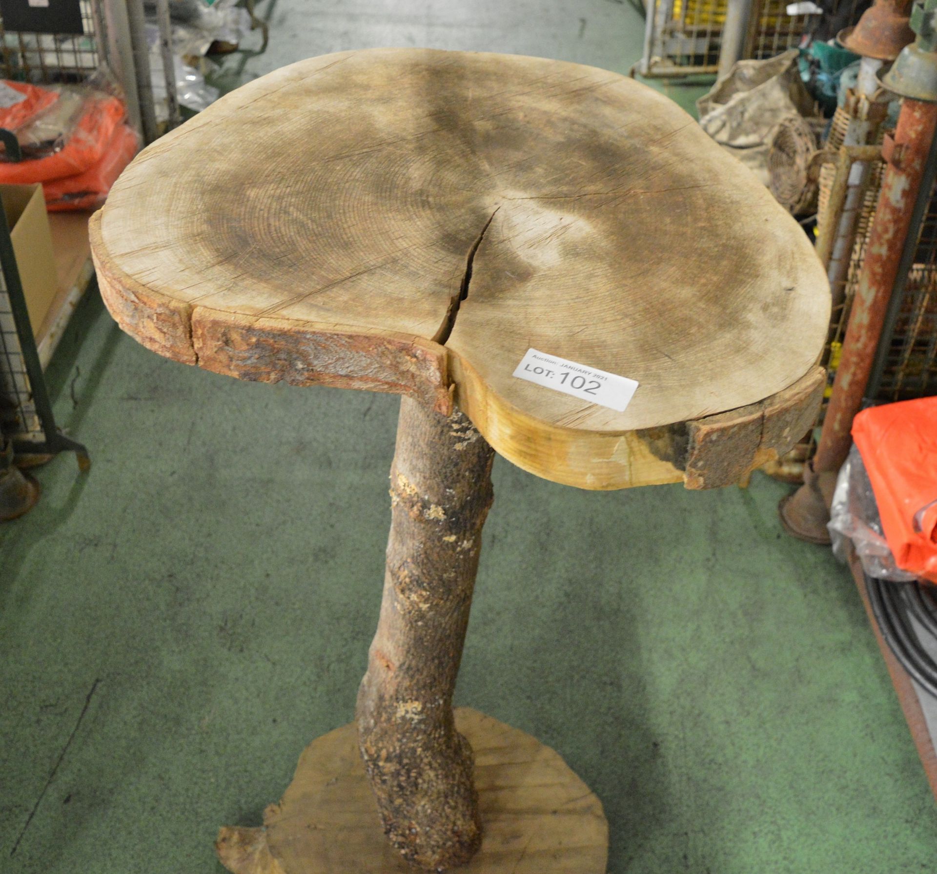 Solid Wood Bar Table - Tree effect