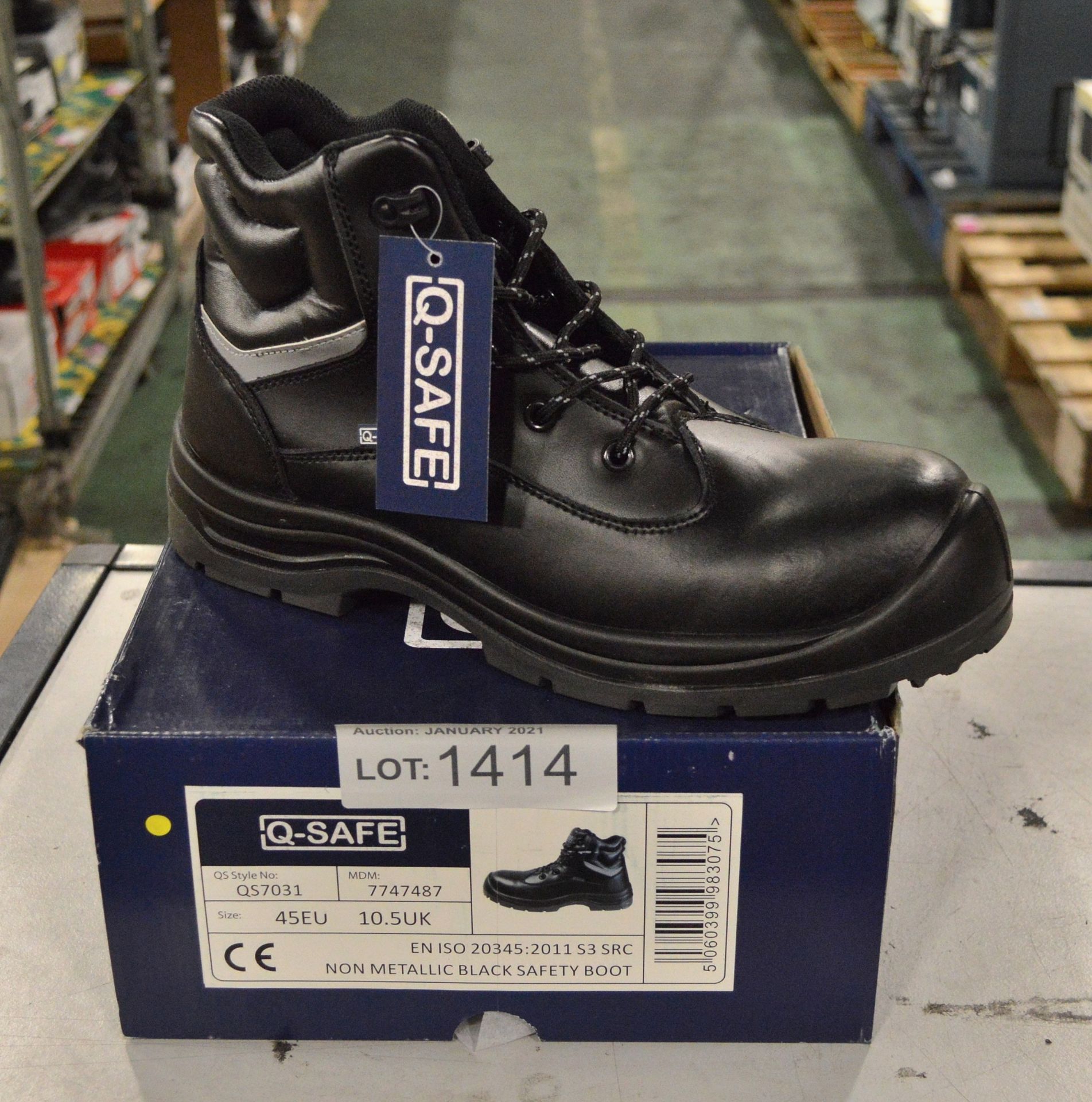 Safety boots - Q-safe non metallic safety boot QS7031 - 10.5UK 45EU