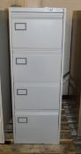 4 Drawer Filing Cabinet - L460 x D630 x H1320mm