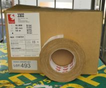 1x Box of Scapa Cloth Adhesive Tape - Beige - L50 x W50mm (16 Rolls Per Box)