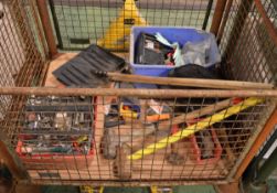 Various Tools - Sledgehammers, Shovels, Toolbox, Hand Saws
