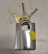 Abloy padlock with keys