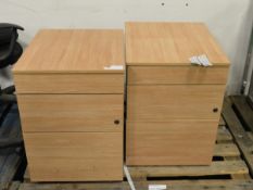 3 drawer pedestal unit W 475 x D 560 x H 640mm