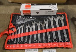 2x Tectool Combination spanner sets - 14 piece - CT0198