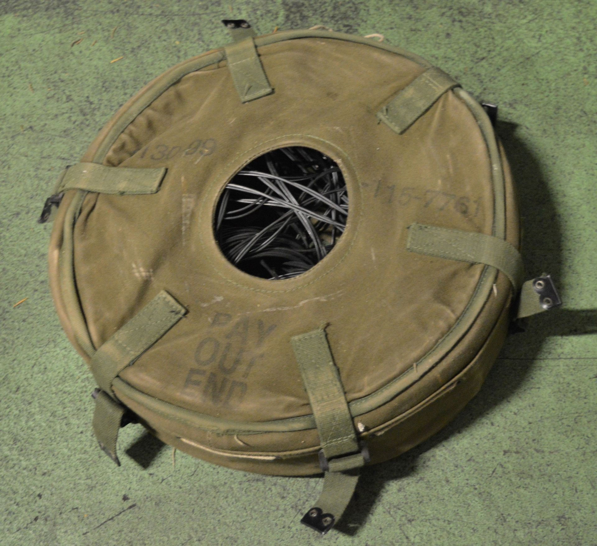 Army Surplus Dispenser Coil ,Net Protector, Holder, Signal Flag - Image 4 of 4