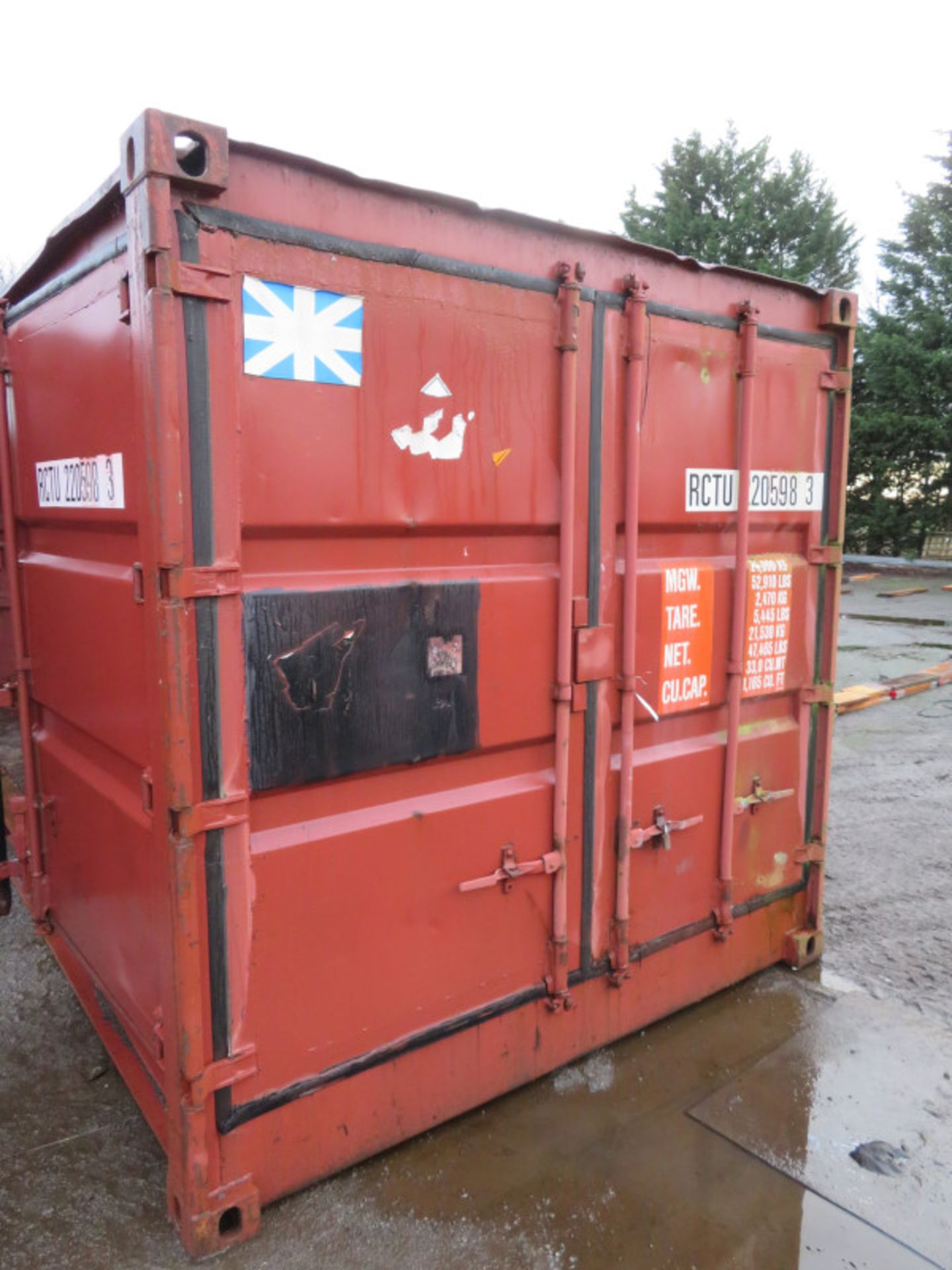 20ft Side and end opening Iso container - 8ft x 8ft x 20ft External Dimensions (Very poor - Image 4 of 10