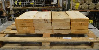 16x timber sections - 450mm x 220mm x 50mm