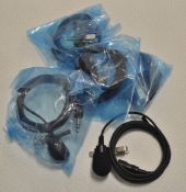 5x Sony Lavalier mics 3.5mm locking jack plug