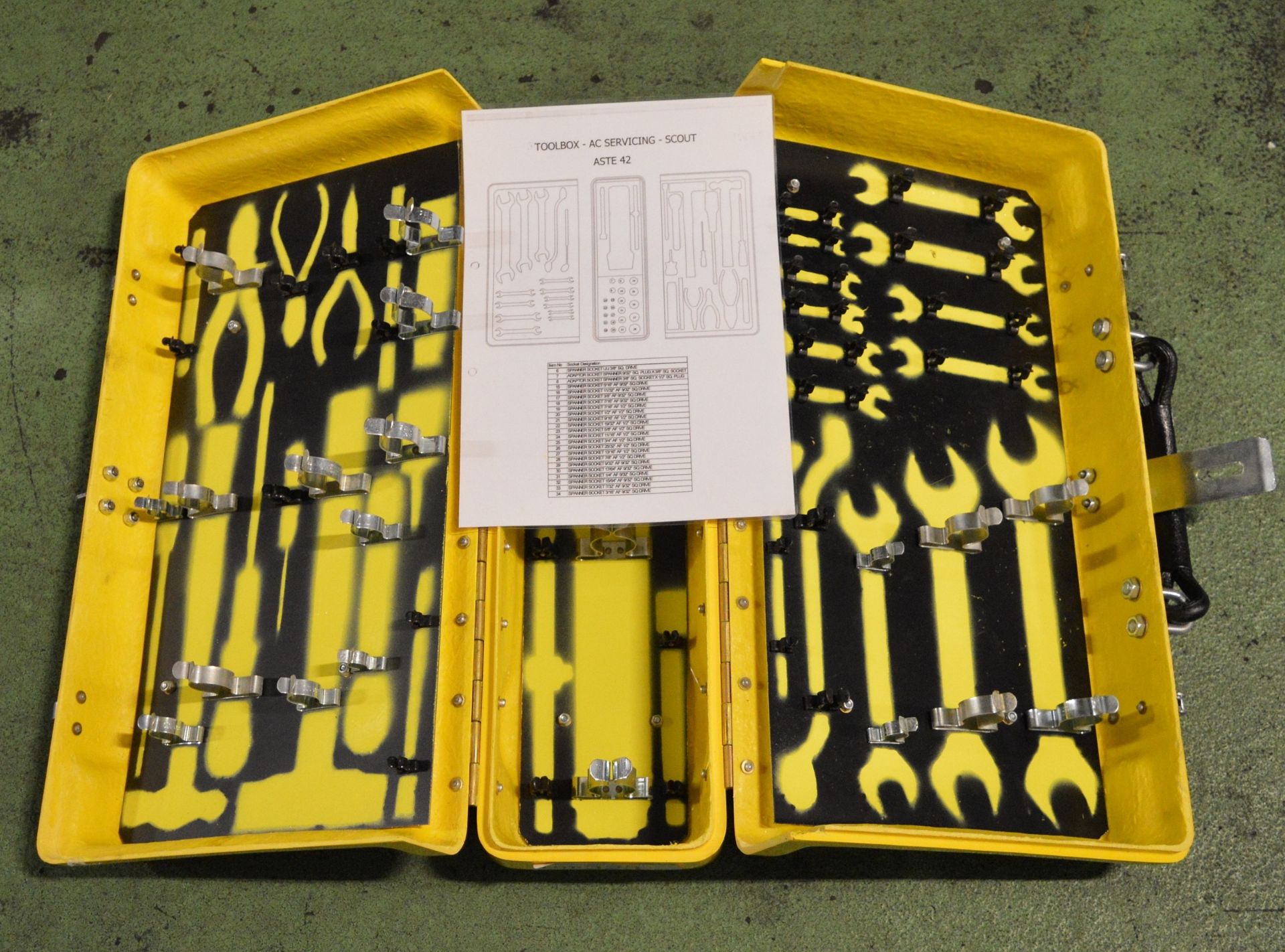 Portable Fiber Tool Box Yellow