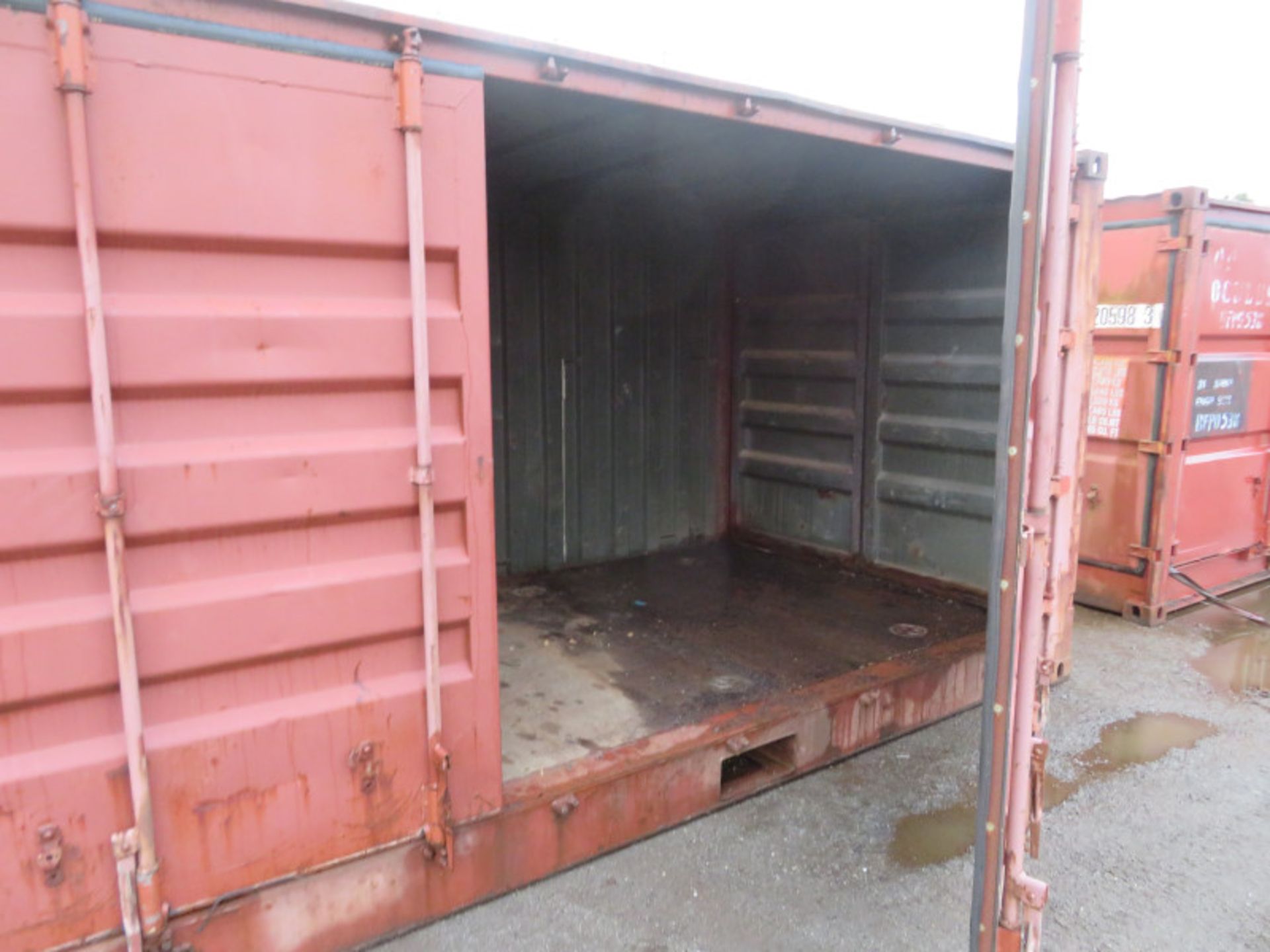 20ft Side and end opening Iso container - 8ft x 8ft x 20ft External Dimensions (Rust marks - Image 3 of 7