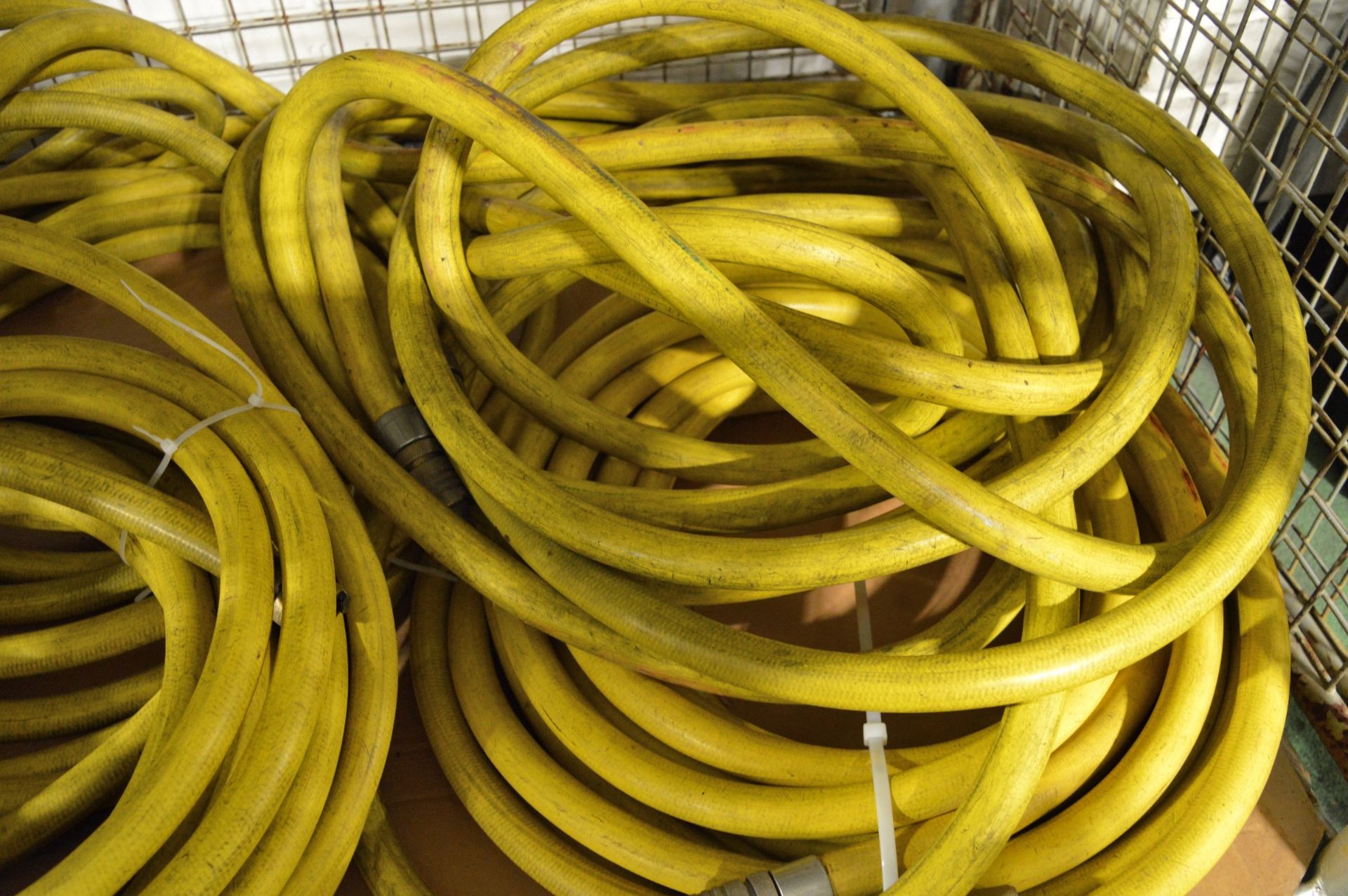 4x Yellow High Pressure Hoses - Image 2 of 2