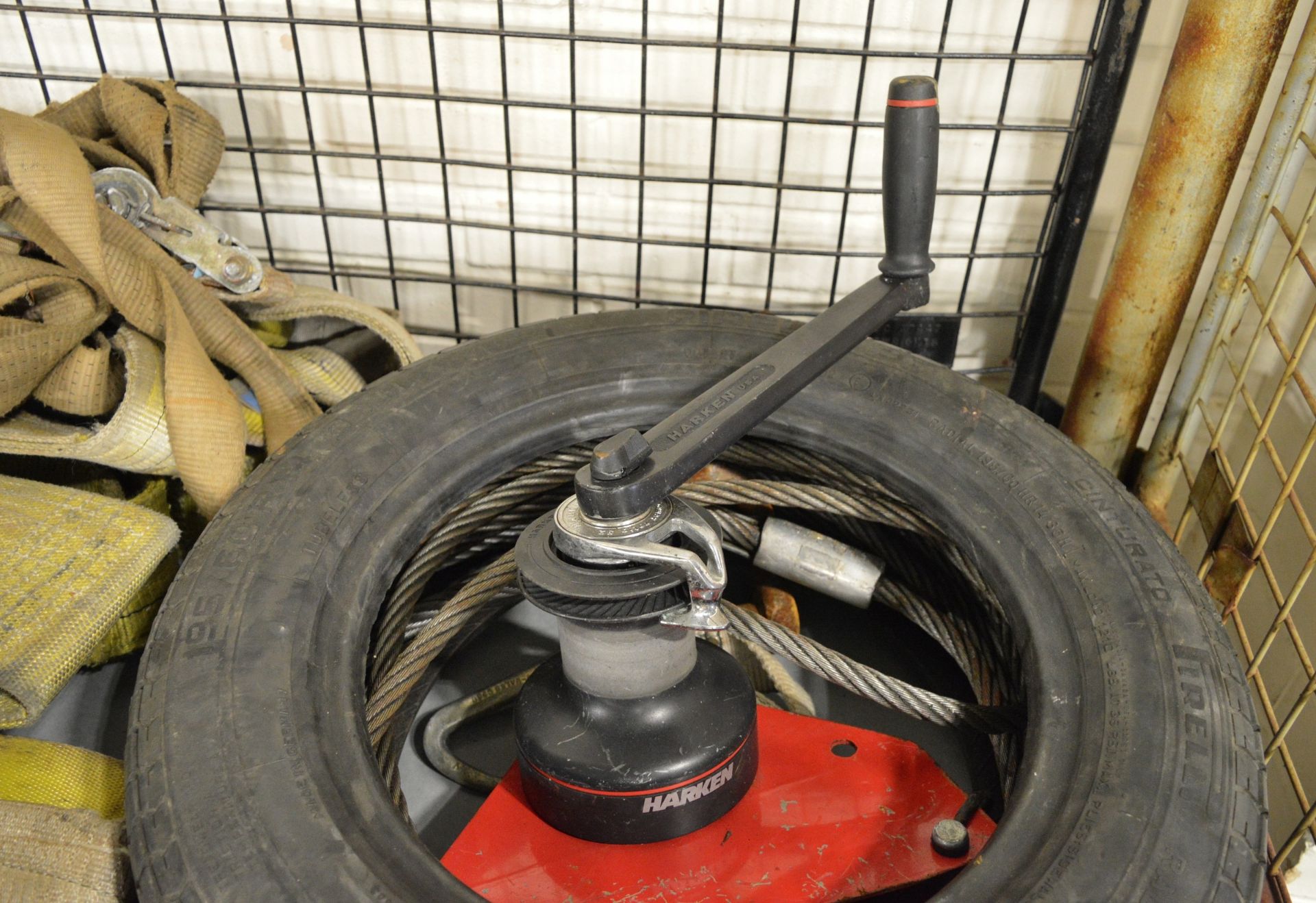 Various Lifting Equipment - Strops, Sling, Steel Cable, Winch - Image 3 of 4