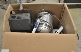 Box of Theatre lighting spares and repairs
