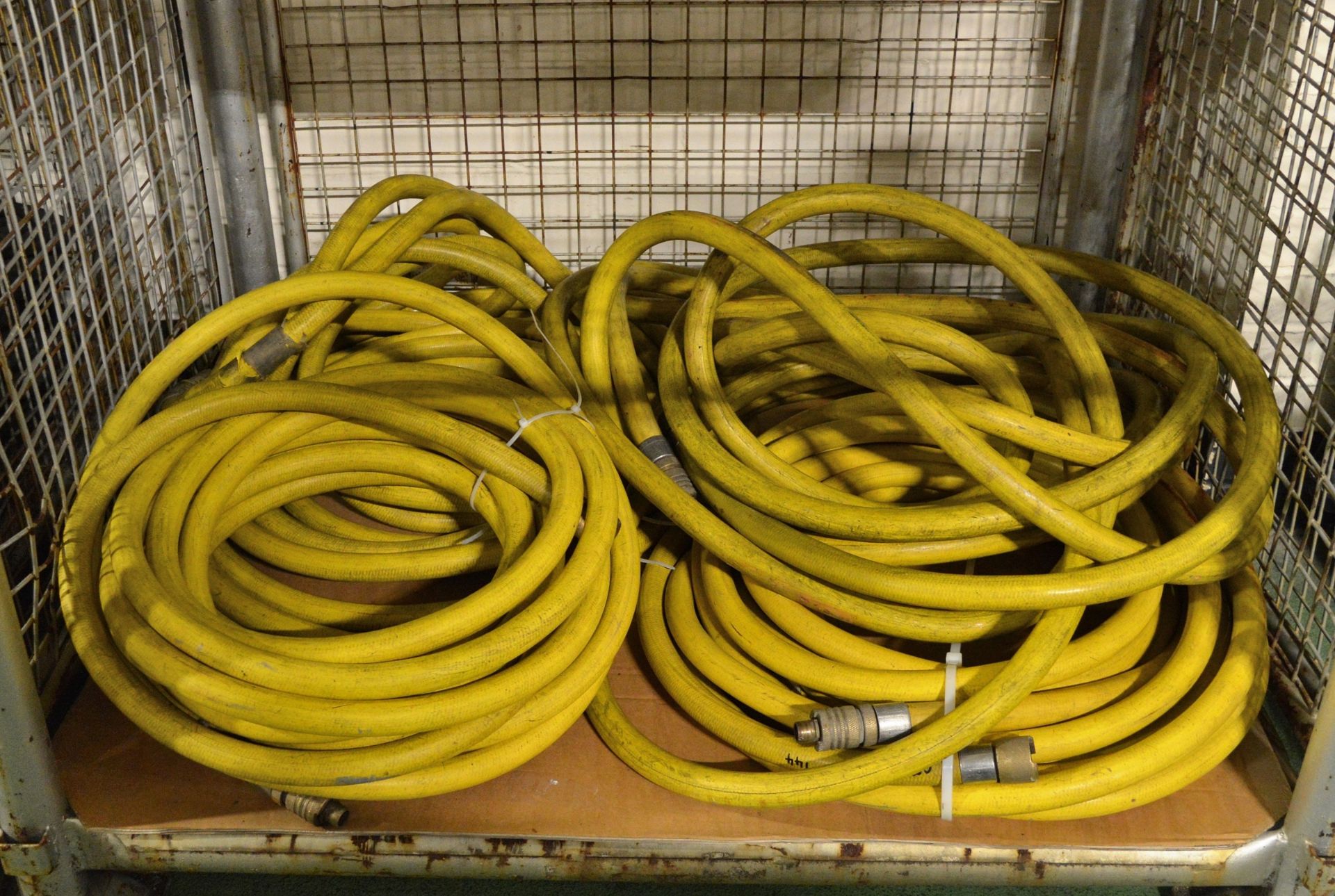 4x Yellow High Pressure Hoses