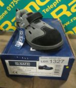 Safety shoes - Q-safe non metallic grey sandal QS7020- 5.5UK 39EU