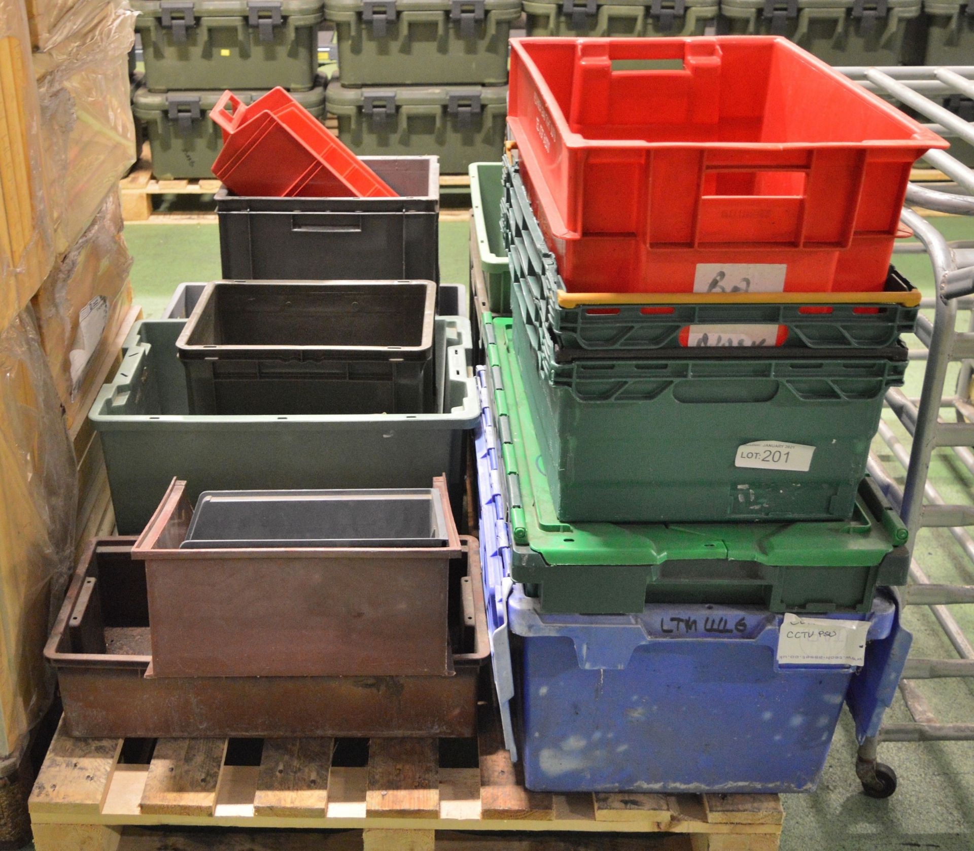 Various Plastic Storage & Tote Boxes