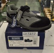 Safety shoes - Q-safe non metallic grey sandal QS7020 - 11UK 46EU