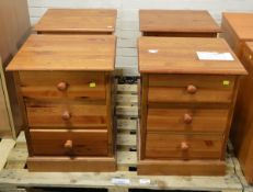 4x Bedside Tables with Drawers