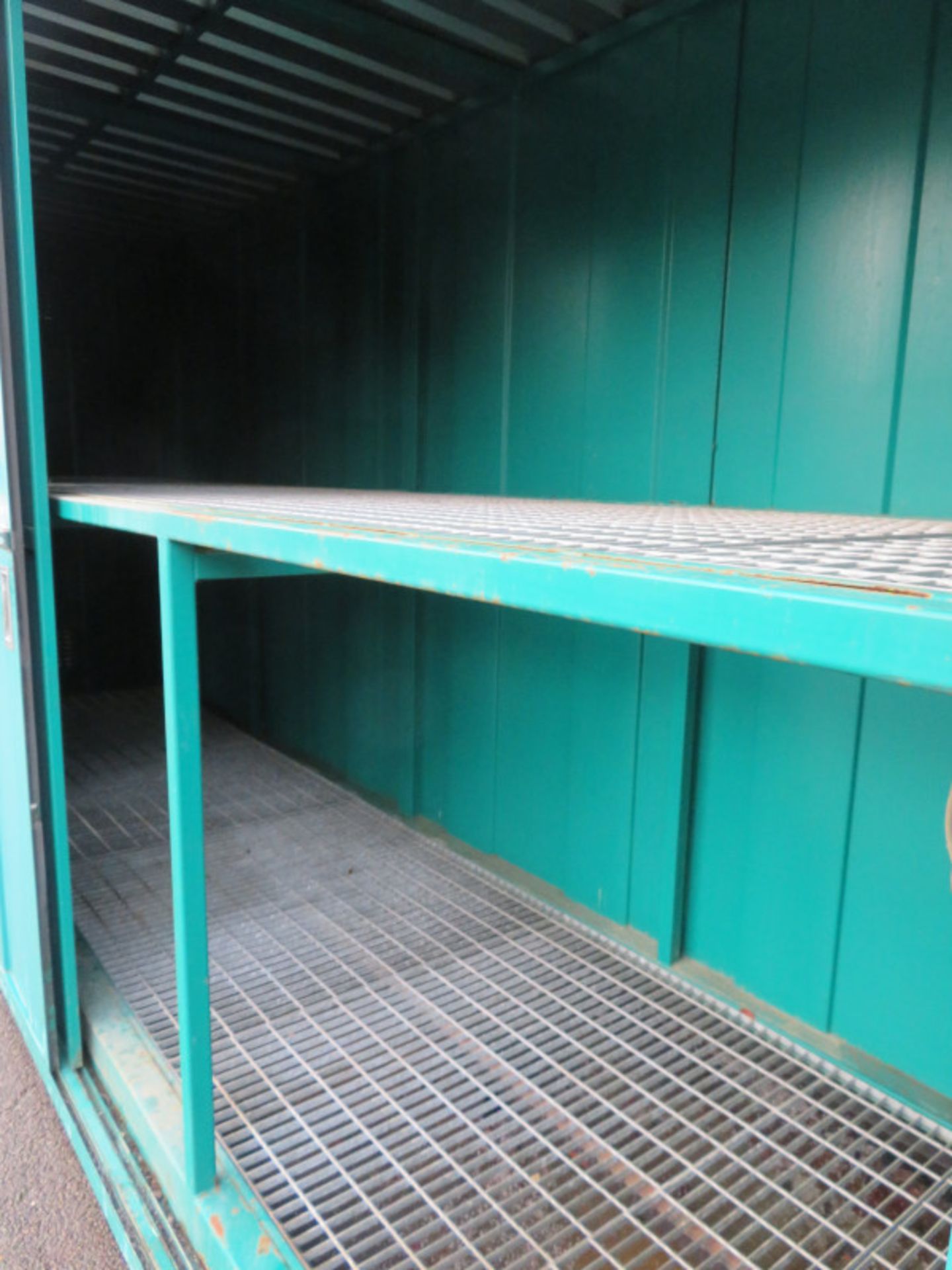 2 Tier bunded chemical storage container with 4 sliding doors - 600ft x 165 x 320cm Extern - Image 6 of 7