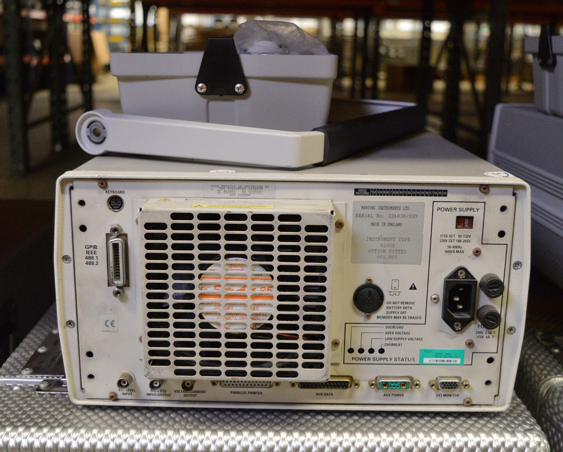 Marconi Instruments 6200B Microwave Test Set - 10MHz - 20GHz & Shipping Case with Wheels - Image 3 of 4