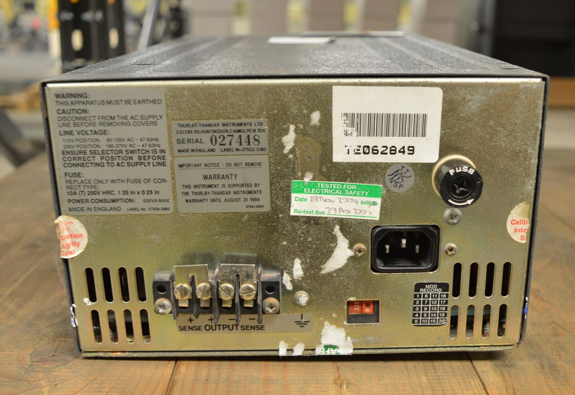 Thurlby Thandar TSX3510 Precision DC Power Supply - 35v-10A - Image 3 of 3