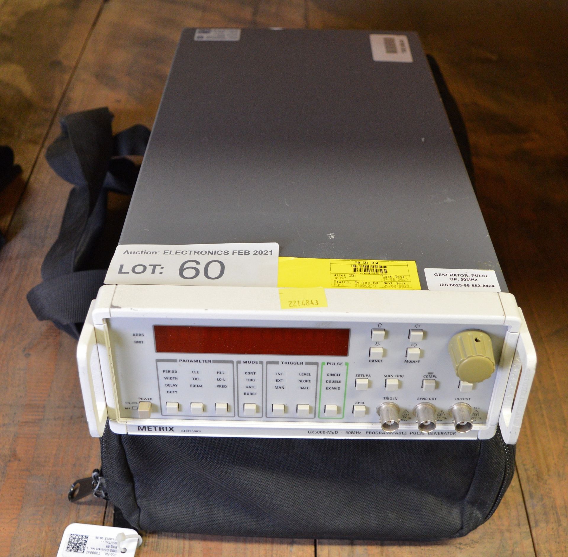 Metrix Electronics GX5000-MoD Programmable Pulse Generator - 50MHz & Carry Bag - Image 2 of 3