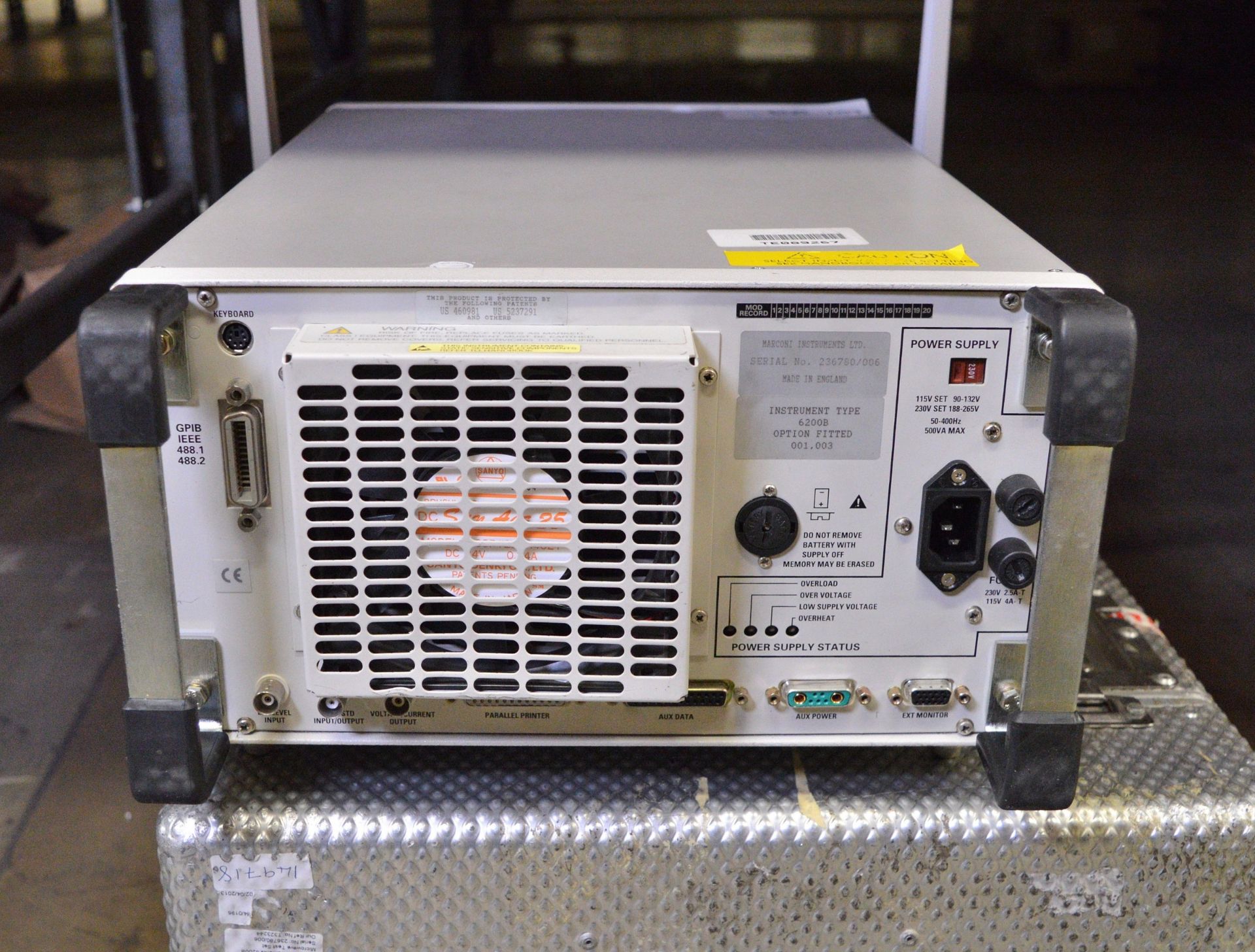 Marconi Instruments 6200B Microwave Test Set - 10MHz - 20GHz & Shipping Case with Wheels - Image 3 of 3